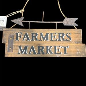 Charming Brown Farmers Market Wall Art